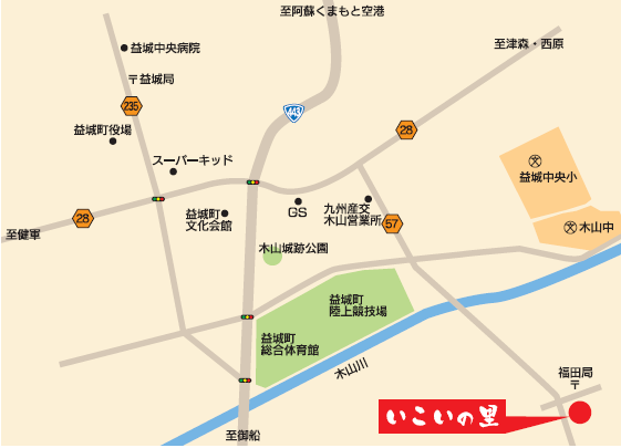 いこいの里 地図